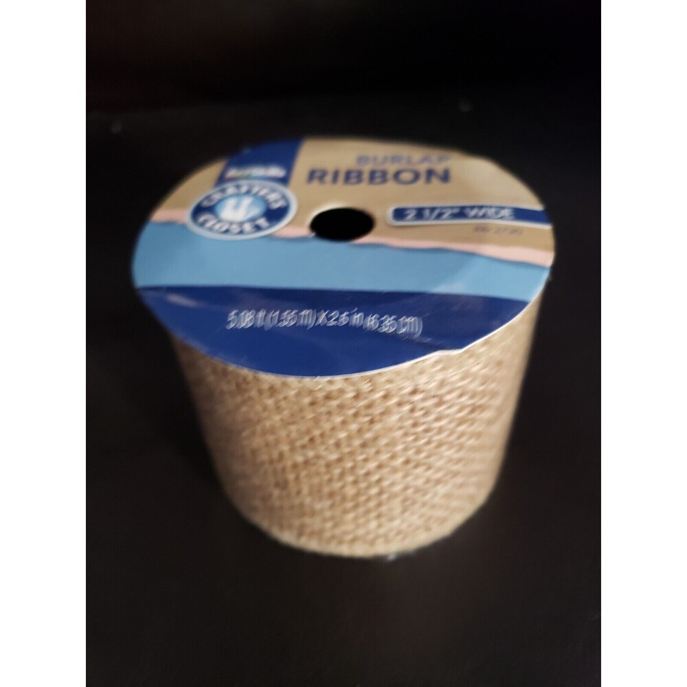 2 1/2" Plain Wide Burlap Ribbon